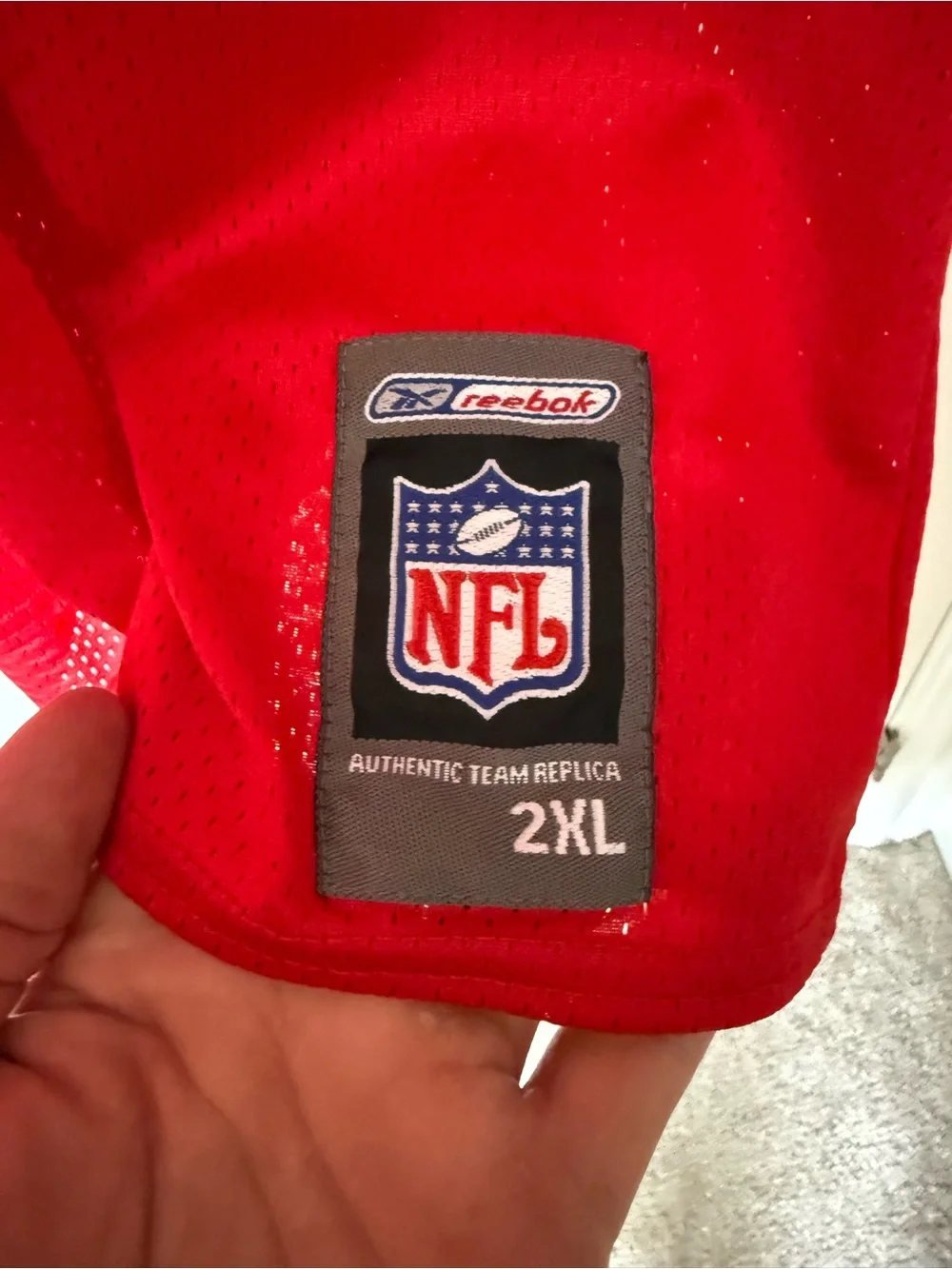 Reebok Red NFL Replica Jersey - Picture 5 of 6